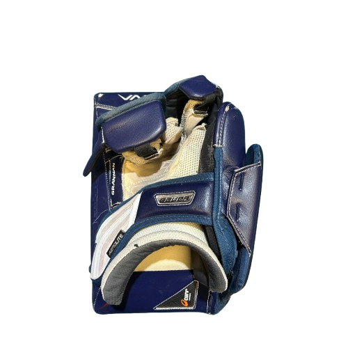 Bauer Vapor 2X Pro - Used Pro Stock Goalie Blocker (Navy/Gold/White)