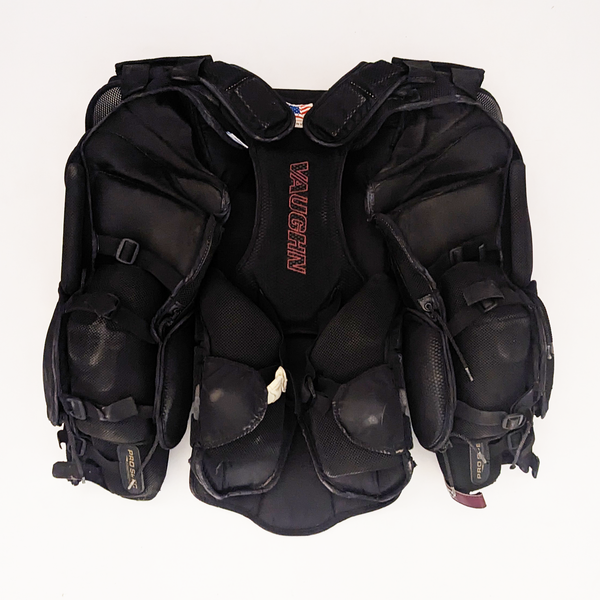 Vaughn SLR2 Pro Carbon - Used Pro Stock Goalie Chest Protector (Black/Maroon)