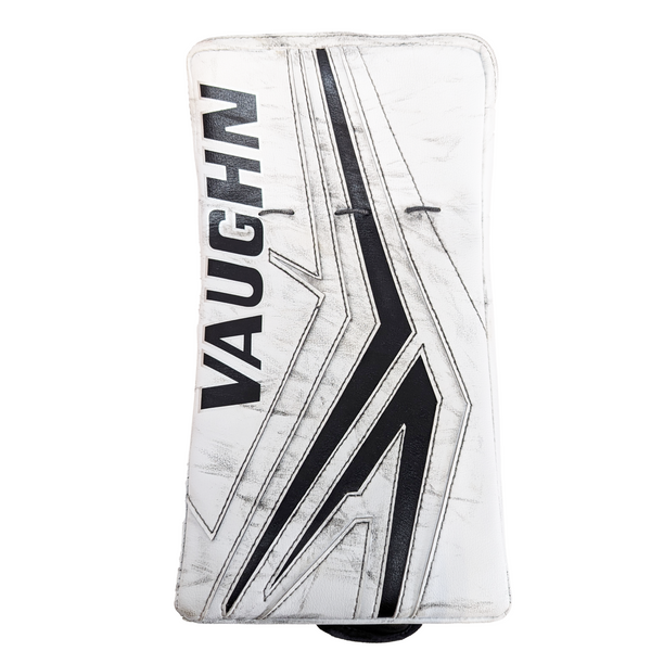 Vaughn Ventus SLR4 Pro Carbon - Used Pro Stock Goalie Blocker (White/Black)