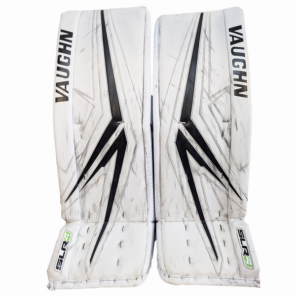 Vaughn Ventus SLR4 Pro Carbon - Used Pro Stock Goalie Leg Pads (White/Black)