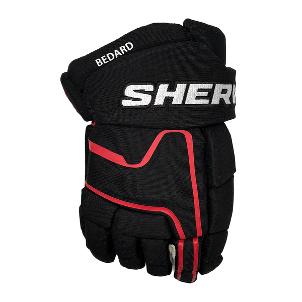 Sherwood Rekker Pro Stock - NHL Pro Stock Glove - Connor Bedard (Black/Red)