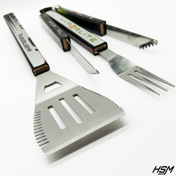 Premium Hockey Stick BBQ Set