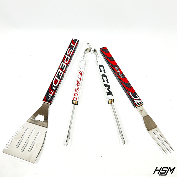 Premium Hockey Stick BBQ Set