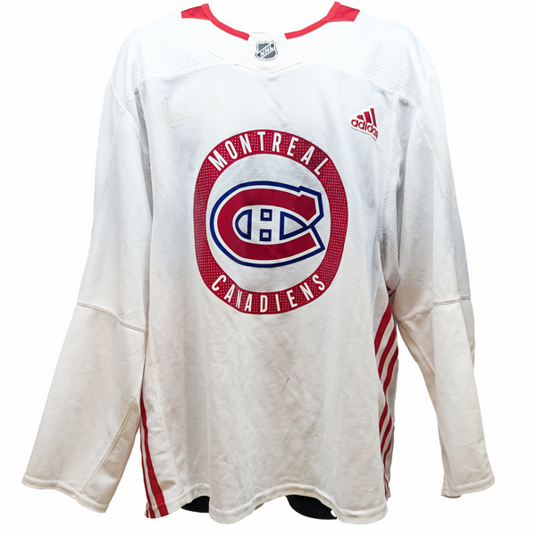 NHL - Used Adidas Montreal Canadiens Practice Jersey (White)