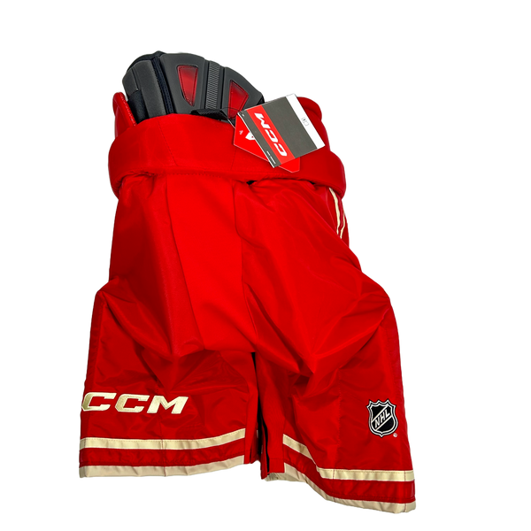 CCM HP45 - NHL Pro Stock Hockey Pants - Calgary Flames (Red/White)