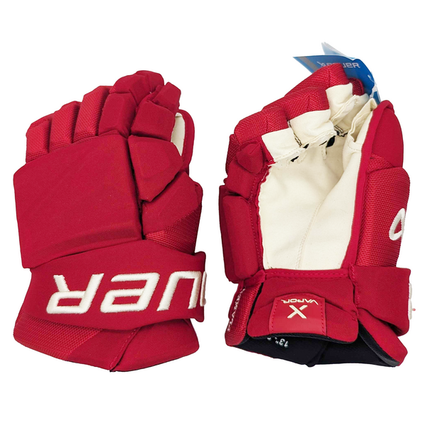 Bauer Hyperlite - NHL Pro Stock Glove - Calgary Flames (Red/Gold Heritage)