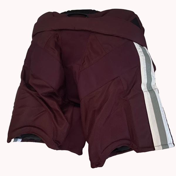 Bauer - NCAA Pro Stock Hockey Goalie Pants (Maroon/Grey/White)