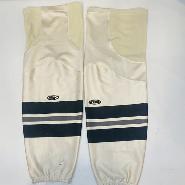 ECHL - USED - Athletic Knit Socks - Cream/Black/Grey