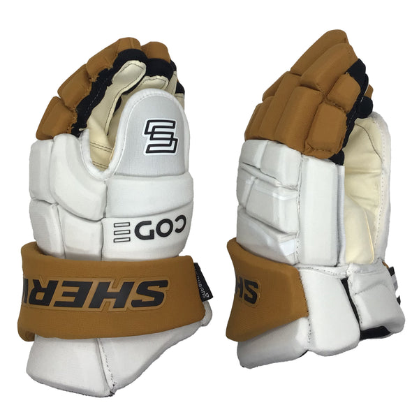 Sherwood Code Encrypt 1 - Team Stock Glove - Vegas Golden Knights (White/Gold)