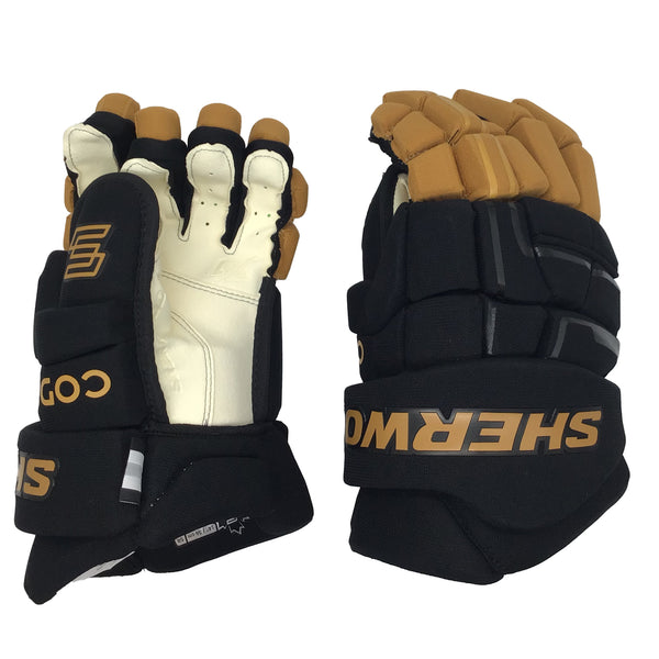 Sherwood Code Encrypt 1 - Team Stock Glove - Vegas Golden Knights (Black/Gold)