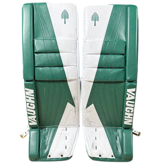 Vaughn Velocity V9 - Used Pro Stock Goalie Leg Pads (Green/White)