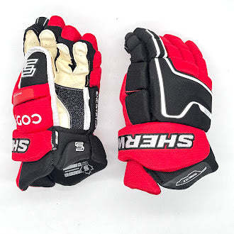 Sherwood Code Encrypt Pro - Junior Hockey Glove (Black/Red/White)