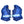 Load image into Gallery viewer, Bauer Pro Team - Pro Stock Glove (Royal Blue/Baby Blue)
