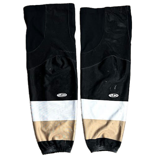 ECHL - Used Hockey Socks (Black/Gold/White)