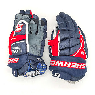 Sherwood Code TMP Pro - Junior Hockey Glove (Navy/Red/White)