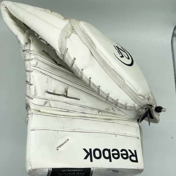 Reebok Premier - Used Pro Stock Goalie Glove (White)