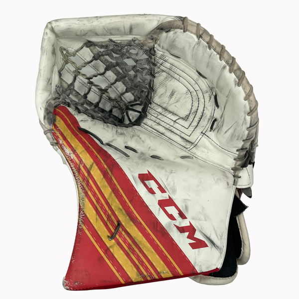 CCM Extreme Flex 5 - Used Pro Stock Goalie Set (White/Red/Yellow)