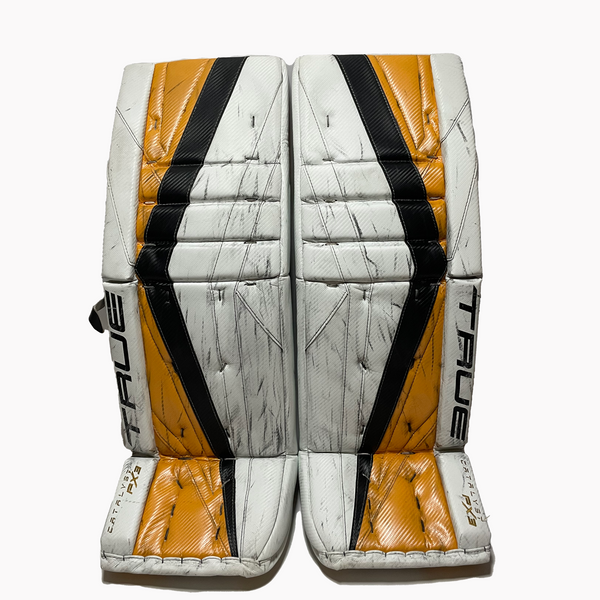 True Catalyst PX3 - Used Pro Stock Goalie Set (White/Yellow/Black)