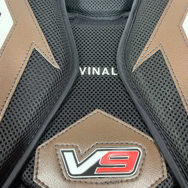 Vaughn Velocity V9  - New Pro Stock Goalie Chest Protector (Black/Brown)