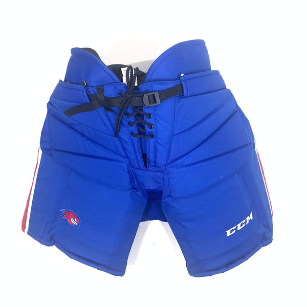 CCM HPG12A - NCAA Pro Stock Hockey Goalie Pants (Blue/Red)