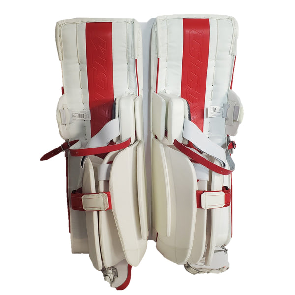 CCM Extreme Flex 5 - 37" - New Pro Stock Goalie Pads - Full Set (White/Red)