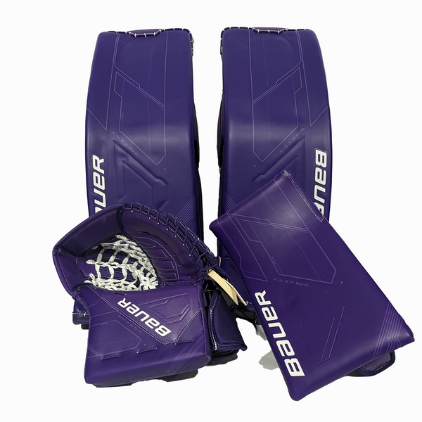 Bauer Supreme Mach - New Pro Stock Senior Goalie Pad Set (Purple)