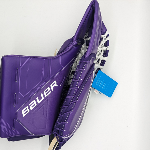 Bauer Supreme Mach - New Pro Stock Senior Goalie Pad Set (Purple)