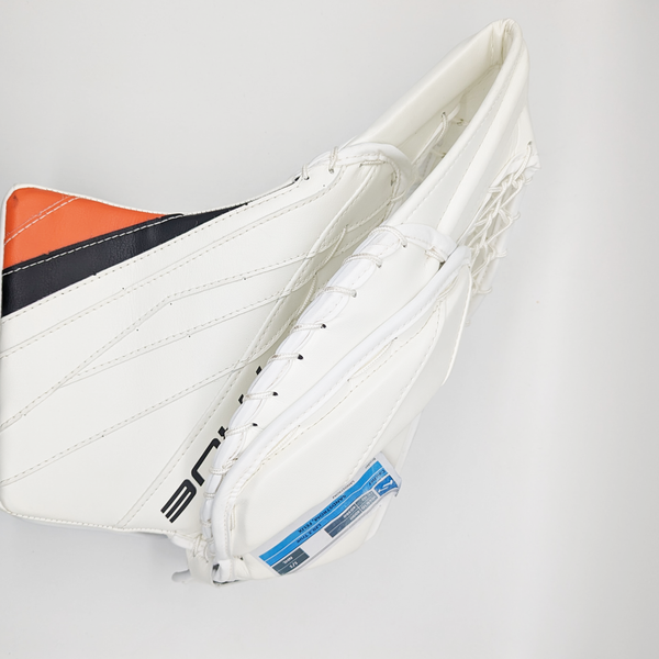 Felix Sandstrom - True L20.2 - NHL Pro Stock Goalie Glove (White/Orange)