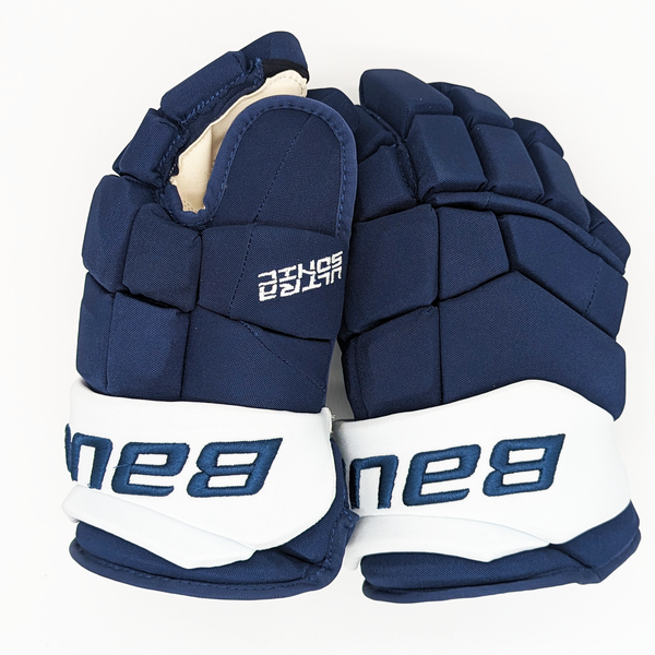 Bauer Supreme Ultrasonic - NCAA Pro Stock Gloves (Navy/White)