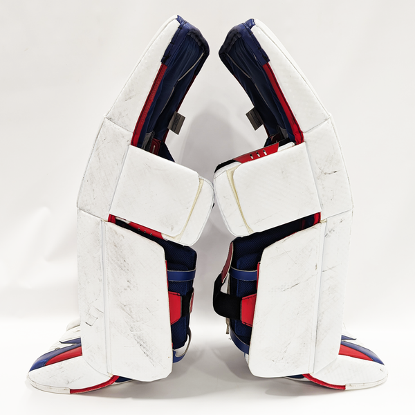 Vaughn Velocity V9 - NCAA Pro Stock Full Goalie Set (White/Blue/Red)